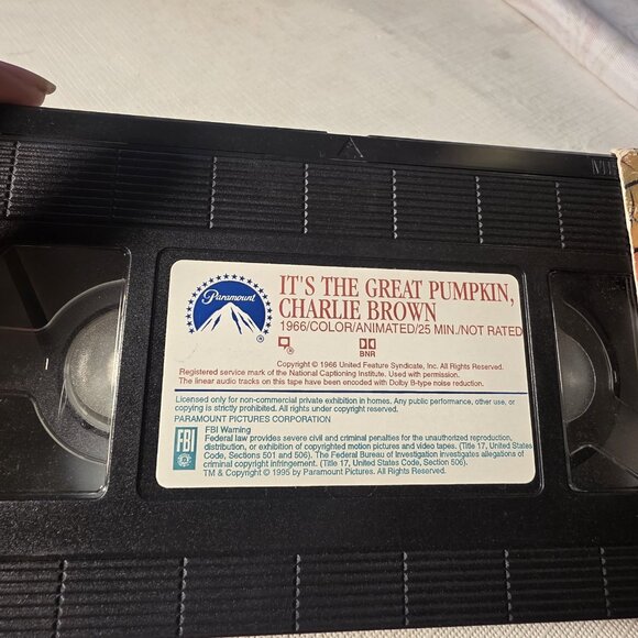 It's the Great Pumpkin, Charlie Brown VHS Hi Fi Paramount Pictures Vintage - Picture 6 of 7
